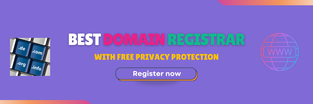 The best domain registrars for FREE WHOIS privacy protection