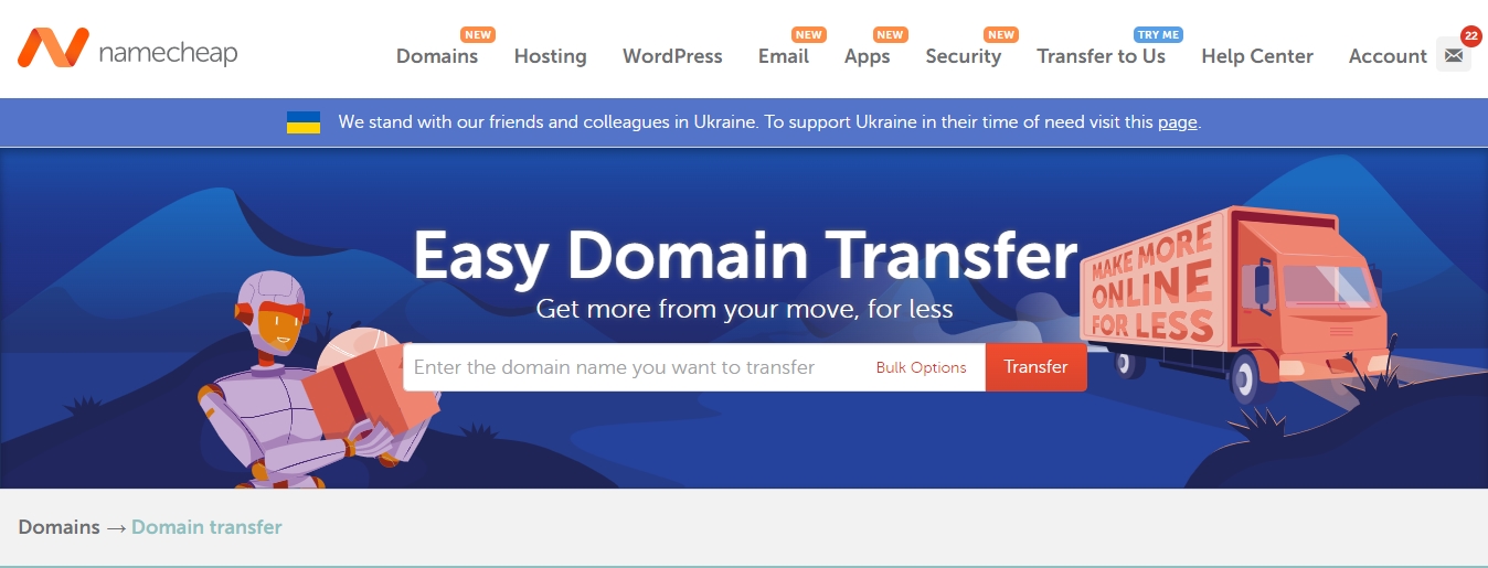 Namecheap Domain Transfer