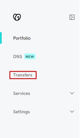 Click on Transfers